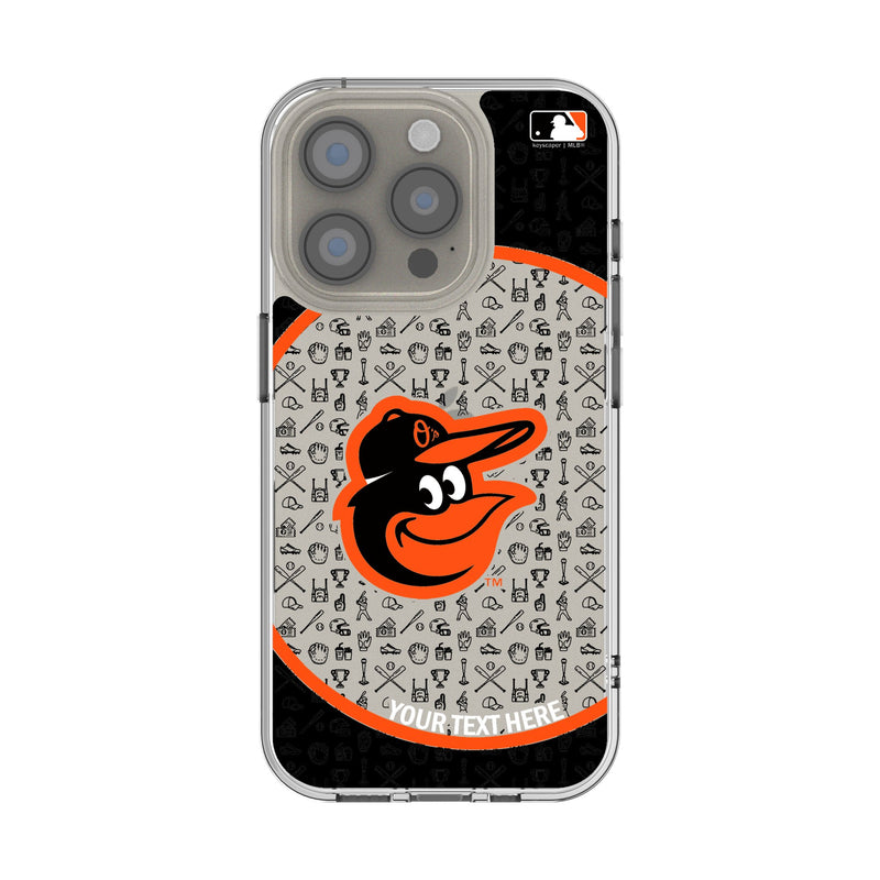 Baltimore Orioles Personalized Circle iPhone Clear Phone Case for Apple iPhone