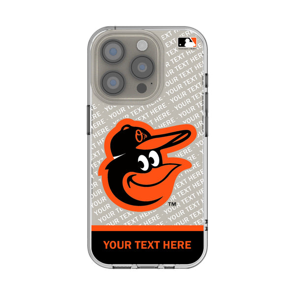 Baltimore Orioles Personalized EndZone Plus iPhone Clear Phone Case for Apple iPhone