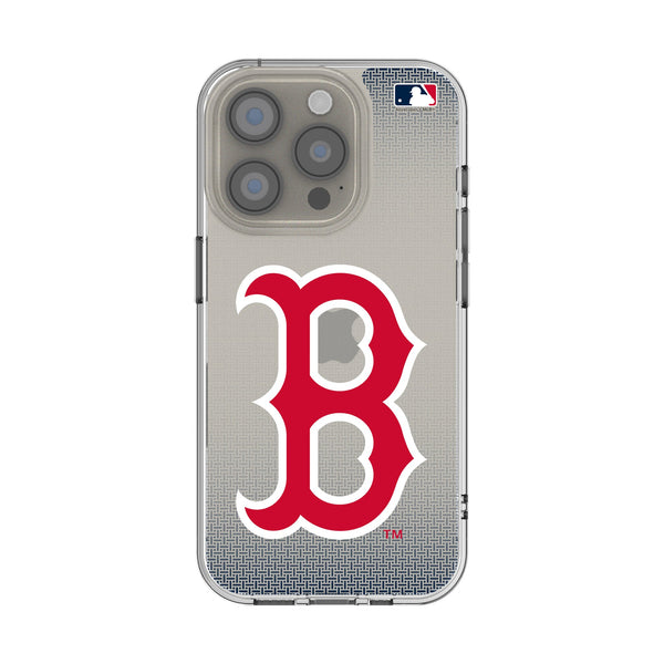 Boston Red Sox Linen iPhone Clear Phone Case for Apple iPhone