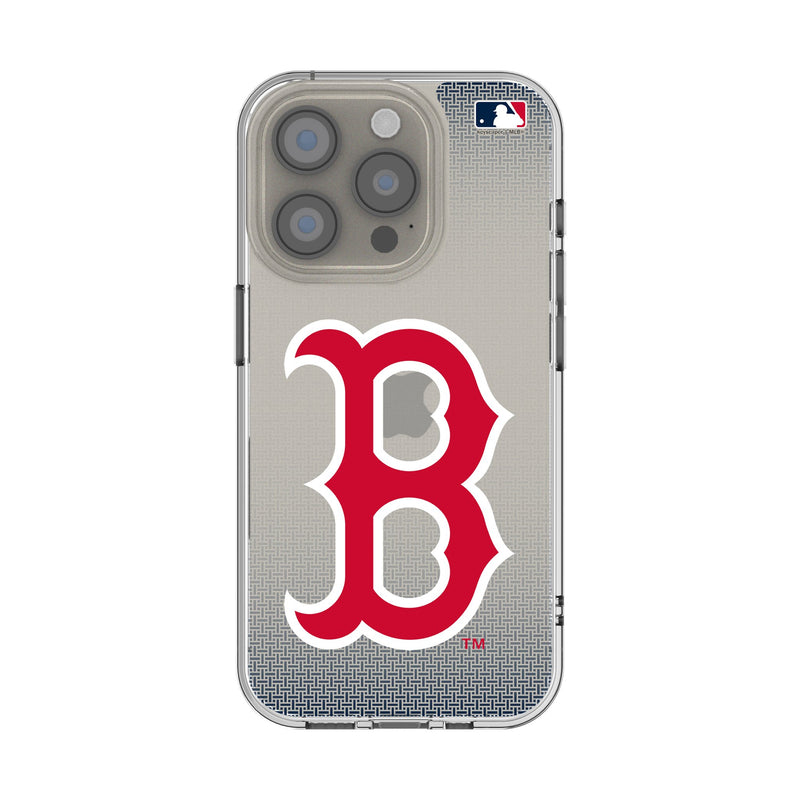 Boston Red Sox Linen iPhone Clear Phone Case for Apple iPhone