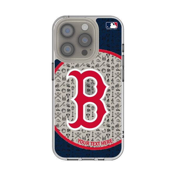 Boston Red Sox Personalized Circle iPhone Clear Phone Case for Apple iPhone