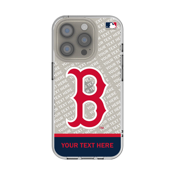 Boston Red Sox Personalized EndZone Plus iPhone Clear Phone Case for Apple iPhone
