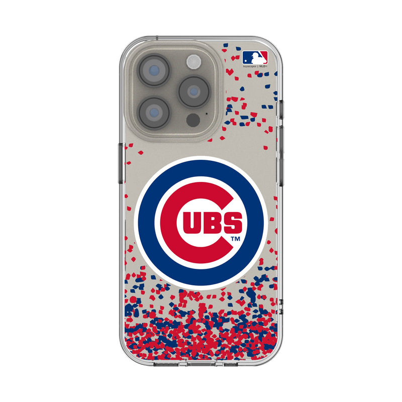 Chicago Cubs Confetti iPhone Clear Phone Case for Apple iPhone