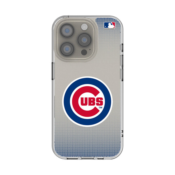 Chicago Cubs Linen iPhone Clear Phone Case for Apple iPhone