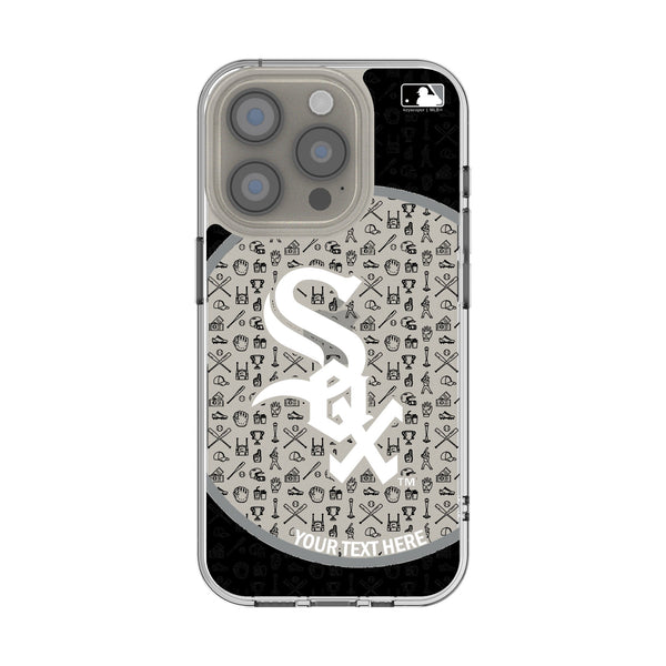Chicago White Sox Personalized Circle iPhone Clear Phone Case for Apple iPhone