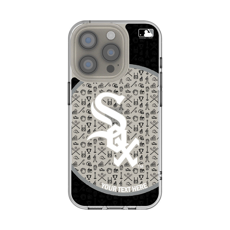 Chicago White Sox Personalized Circle iPhone Clear Phone Case for Apple iPhone