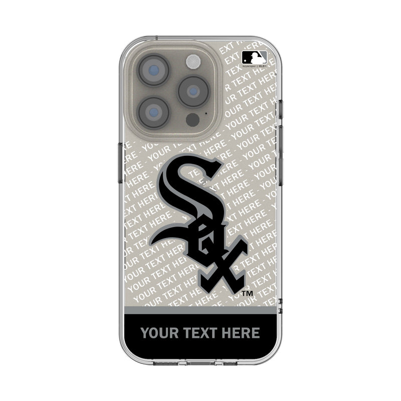 Chicago White Sox Personalized EndZone Plus iPhone Clear Phone Case for Apple iPhone