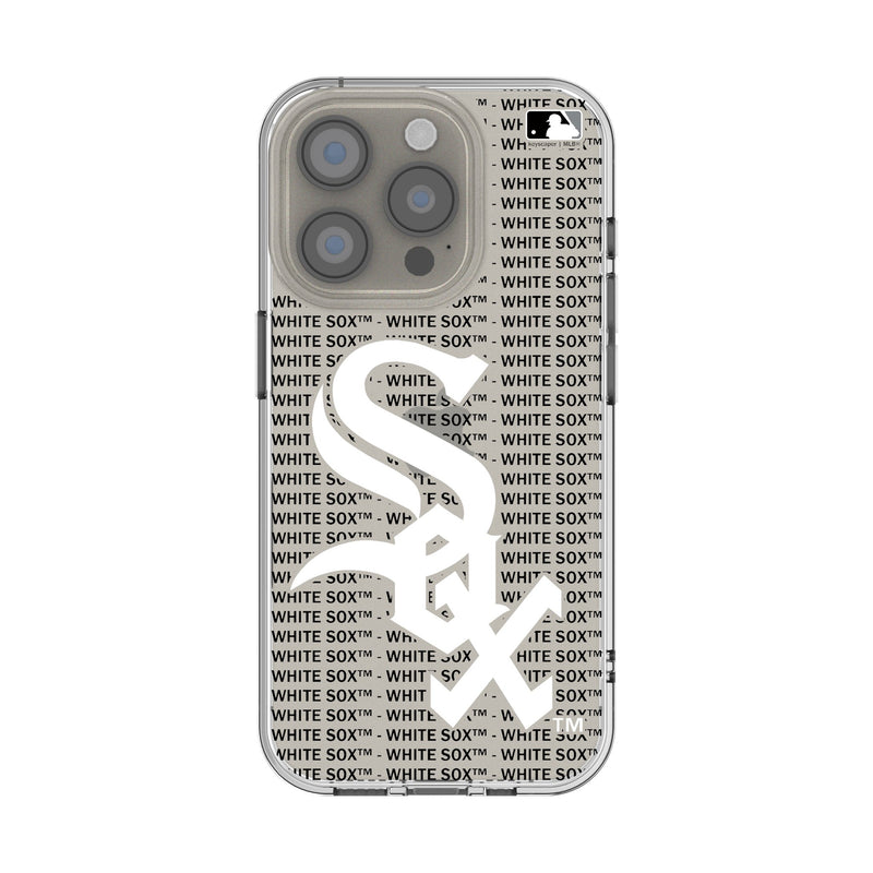 Chicago White Sox Text Backdrop iPhone Clear Phone Case for Apple iPhone