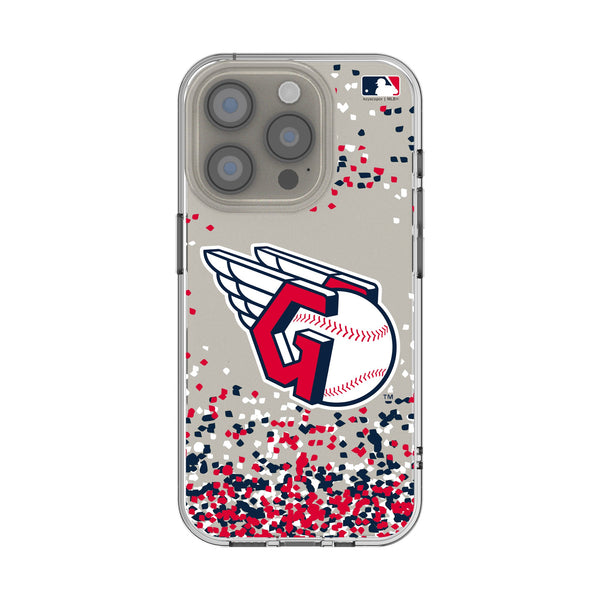 Cleveland Guardians Confetti iPhone Clear Phone Case for Apple iPhone