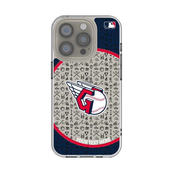 Cleveland Guardians Personalized Circle iPhone Clear Phone Case for Apple iPhone