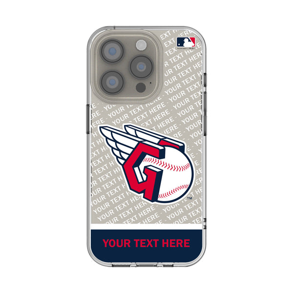 Cleveland Guardians Personalized EndZone Plus iPhone Clear Phone Case for Apple iPhone