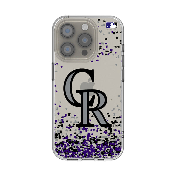 Colorado Rockies Confetti iPhone Clear Phone Case for Apple iPhone
