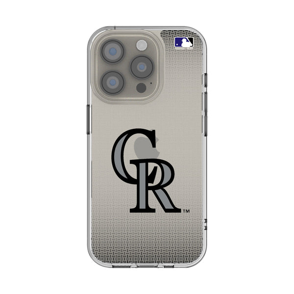 Colorado Rockies Linen iPhone Clear Phone Case for Apple iPhone