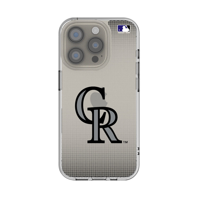 Colorado Rockies Linen iPhone Clear Phone Case for Apple iPhone
