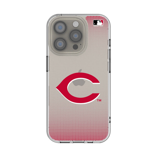 Cincinnati Reds Linen iPhone Clear Phone Case for Apple iPhone
