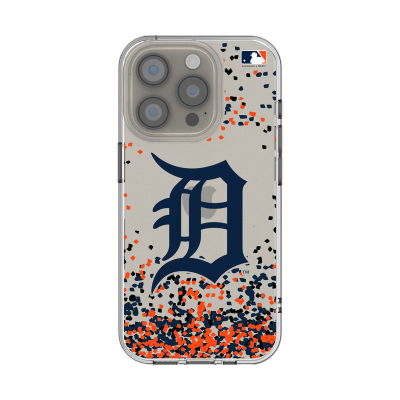 Detroit Tigers Confetti iPhone Clear Phone Case for Apple iPhone
