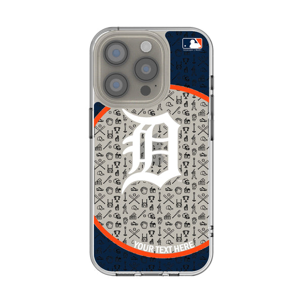 Detroit Tigers Personalized Circle iPhone Clear Phone Case for Apple iPhone