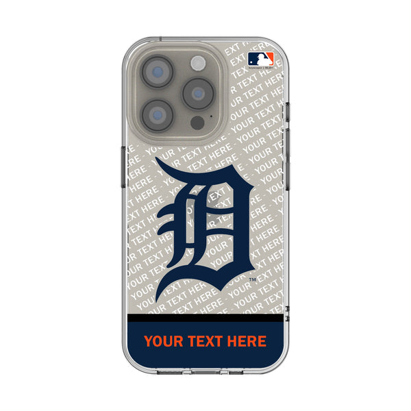 Detroit Tigers Personalized EndZone Plus iPhone Clear Phone Case for Apple iPhone