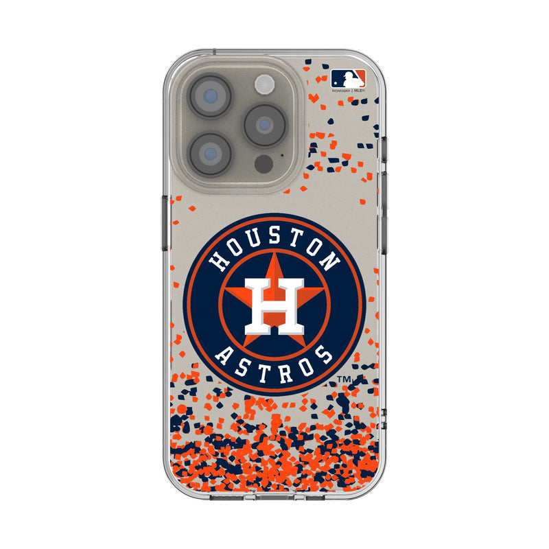 Houston Astros Confetti iPhone Clear Phone Case for Apple iPhone