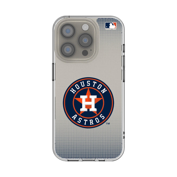 Houston Astros Linen iPhone Clear Phone Case for Apple iPhone