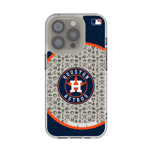 Houston Astros Personalized Circle iPhone Clear Phone Case for Apple iPhone