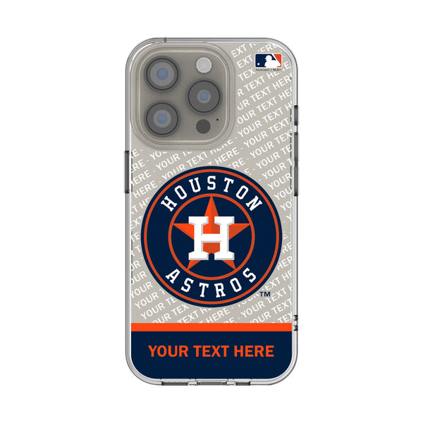 Houston Astros Personalized EndZone Plus iPhone Clear Phone Case for Apple iPhone