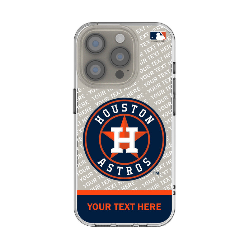 Houston Astros Personalized EndZone Plus iPhone Clear Phone Case for Apple iPhone