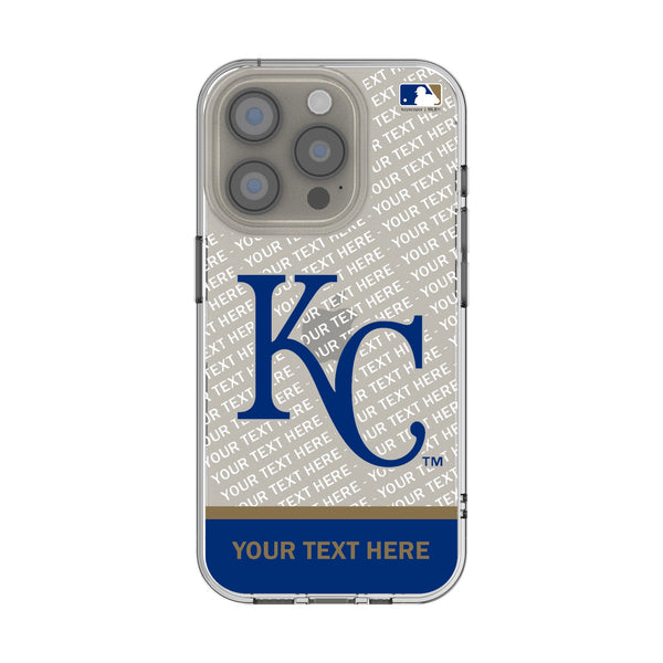 Kansas City Royals Personalized EndZone Plus iPhone Clear Phone Case for Apple iPhone