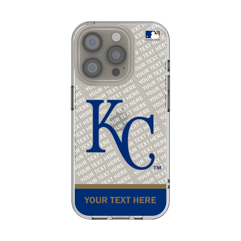 Kansas City Royals Personalized EndZone Plus iPhone Clear Phone Case for Apple iPhone