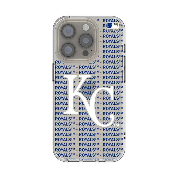 Kansas City Royals Text Backdrop iPhone Clear Phone Case for Apple iPhone