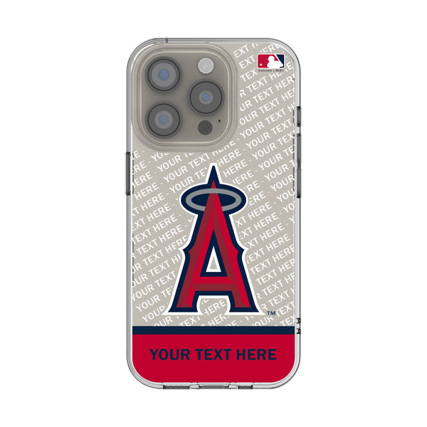 Los Angeles Angels Personalized EndZone Plus iPhone Clear Phone Case for Apple iPhone