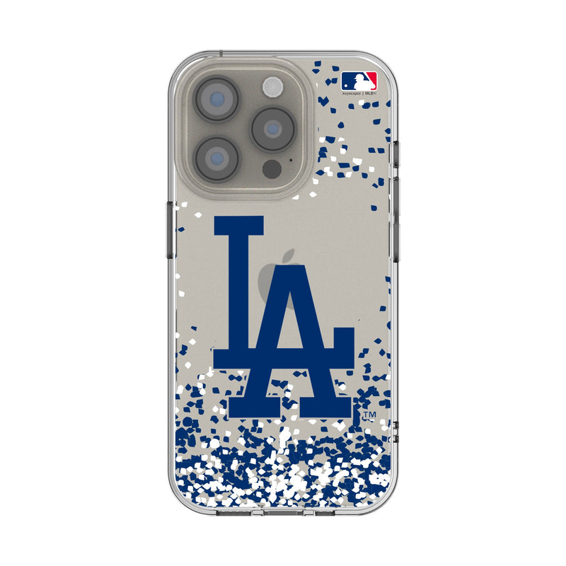 LA Dodgers Confetti iPhone Clear Phone Case for Apple iPhone