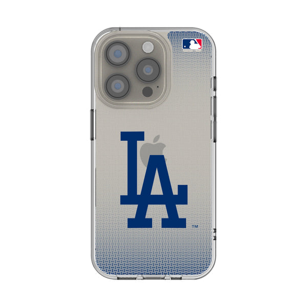 LA Dodgers Linen iPhone Clear Phone Case for Apple iPhone