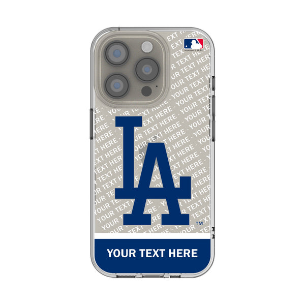 LA Dodgers Personalized EndZone Plus iPhone Clear Phone Case for Apple iPhone
