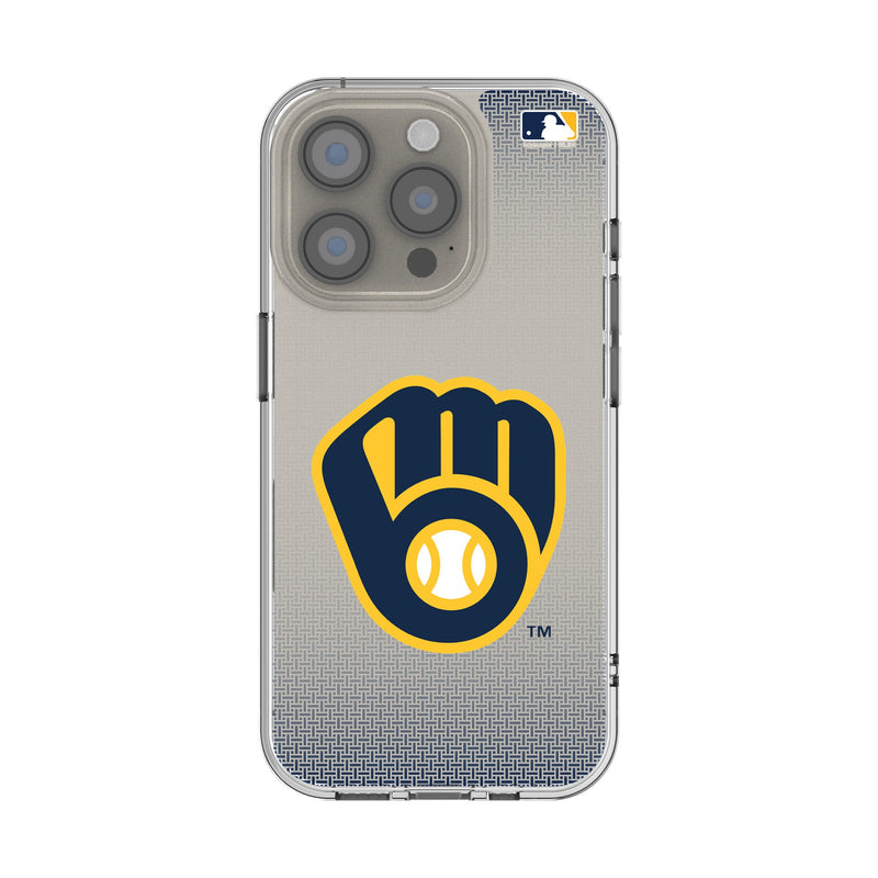 Milwaukee Brewers Linen iPhone Clear Phone Case for Apple iPhone