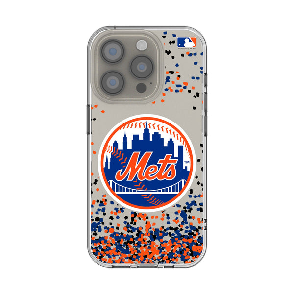 New York Mets Confetti iPhone Clear Phone Case for Apple iPhone