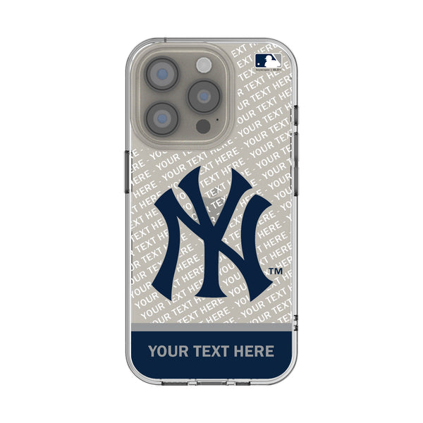 New York Yankees Personalized EndZone Plus iPhone Clear Phone Case for Apple iPhone