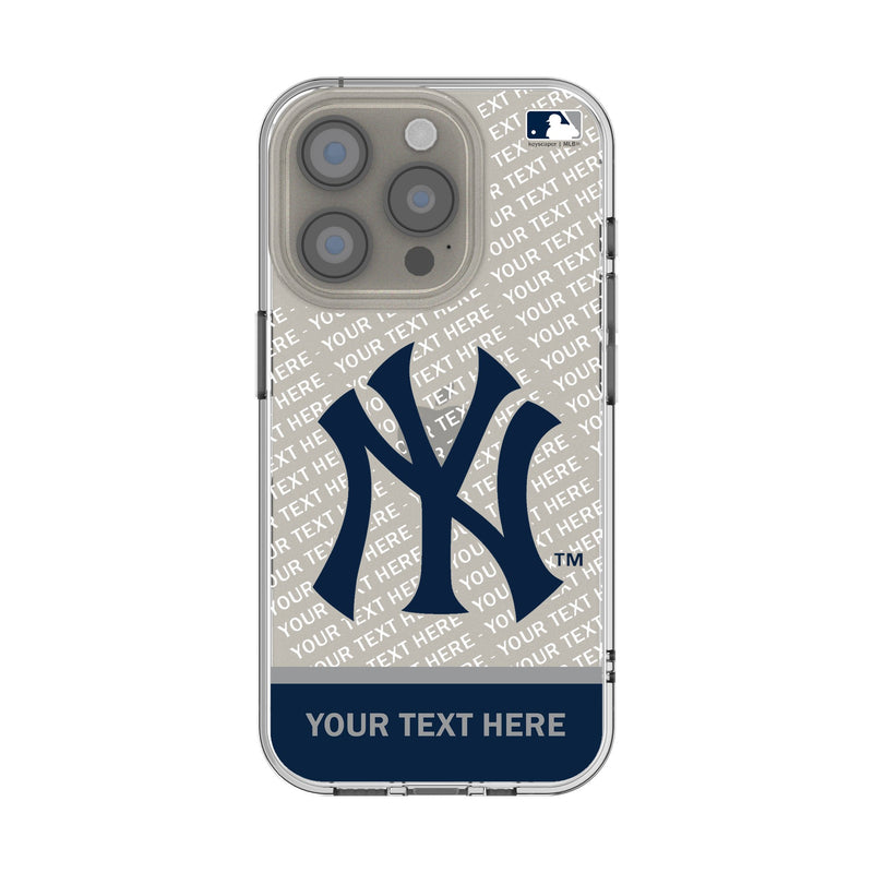 New York Yankees Personalized EndZone Plus iPhone Clear Phone Case for Apple iPhone