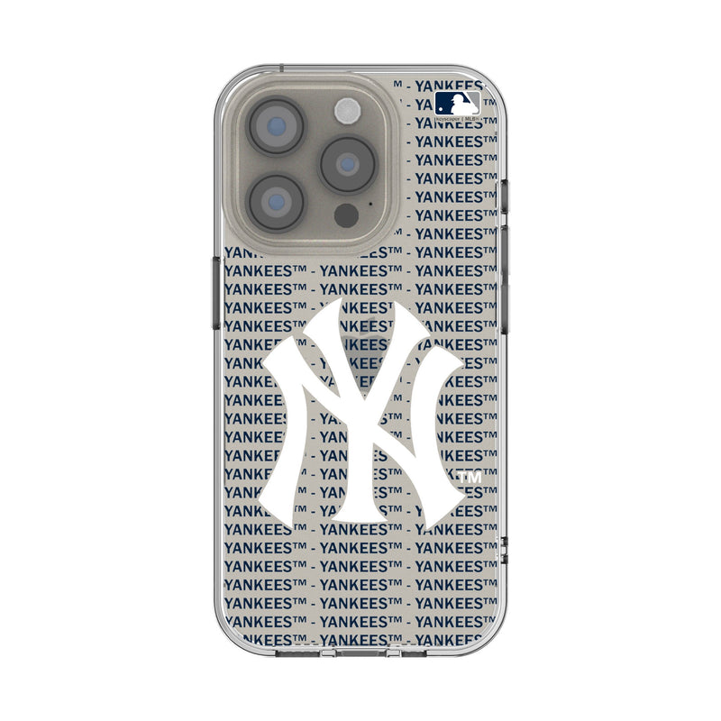 New York Yankees Text Backdrop iPhone Clear Phone Case for Apple iPhone