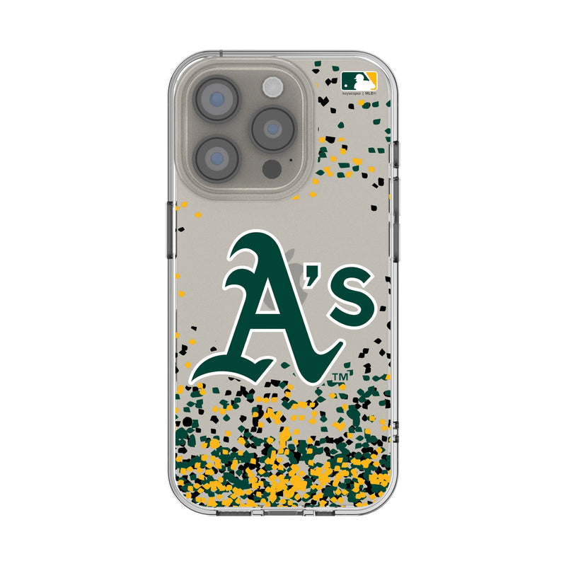 Oakland Athletics Confetti iPhone Clear Phone Case for Apple iPhone