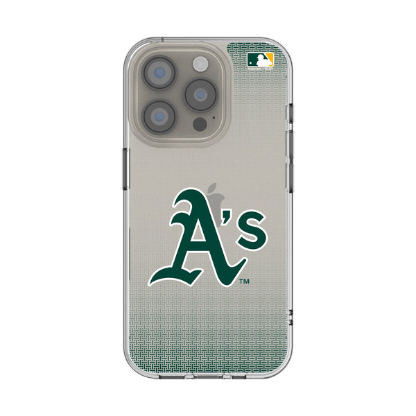 Oakland Athletics Linen iPhone Clear Phone Case for Apple iPhone