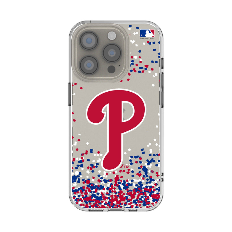 Philadelphia Phillies Confetti iPhone Clear Phone Case for Apple iPhone