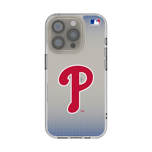 Philadelphia Phillies Linen iPhone Clear Phone Case for Apple iPhone