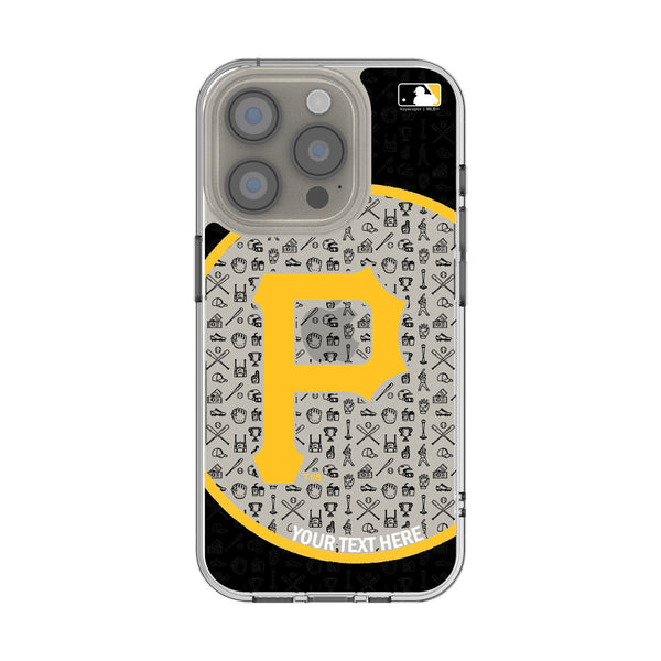 Pittsburgh Pirates Personalized Circle iPhone Clear Phone Case for Apple iPhone