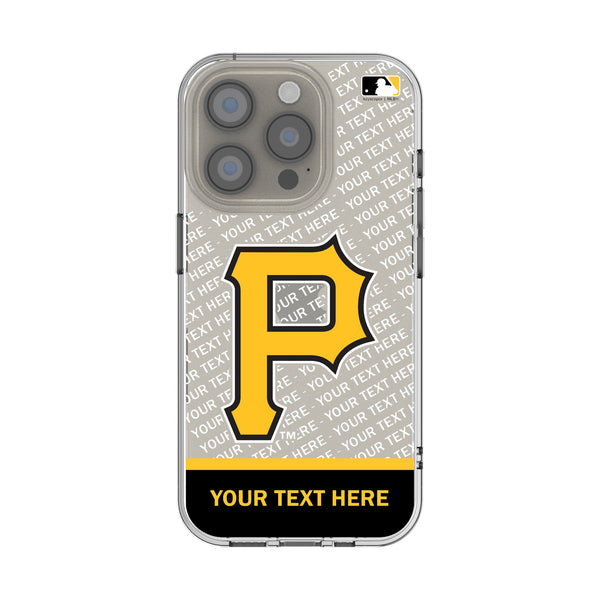 Pittsburgh Pirates Personalized EndZone Plus iPhone Clear Phone Case for Apple iPhone