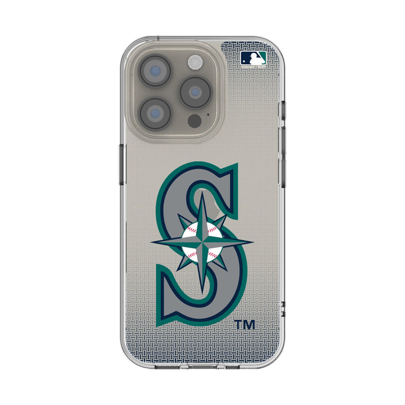 Seattle Mariners Linen iPhone Clear Phone Case for Apple iPhone
