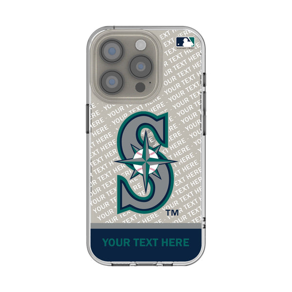 Seattle Mariners Personalized EndZone Plus iPhone Clear Phone Case for Apple iPhone