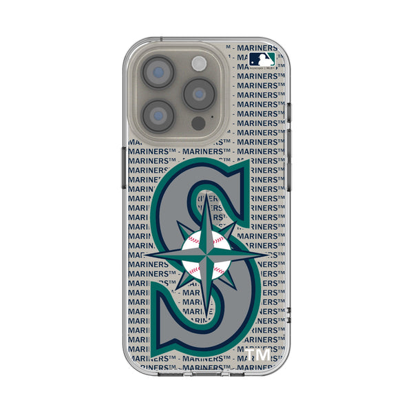 Seattle Mariners Text Backdrop iPhone Clear Phone Case for Apple iPhone