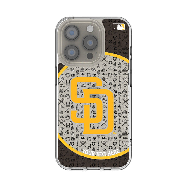 San Diego Padres Personalized Circle iPhone Clear Phone Case for Apple iPhone
