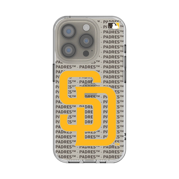 San Diego Padres Text Backdrop iPhone Clear Phone Case for Apple iPhone